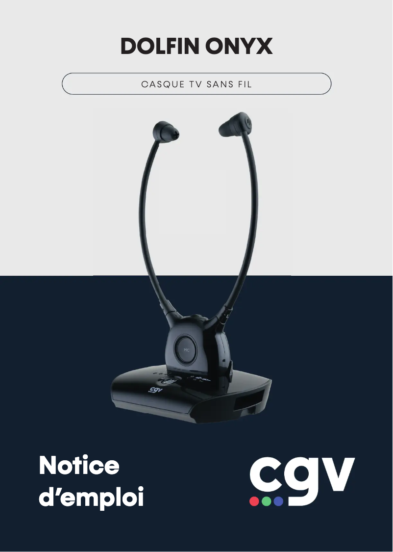 Image de la première page du manuel de l'appareil Dolfin Onyx