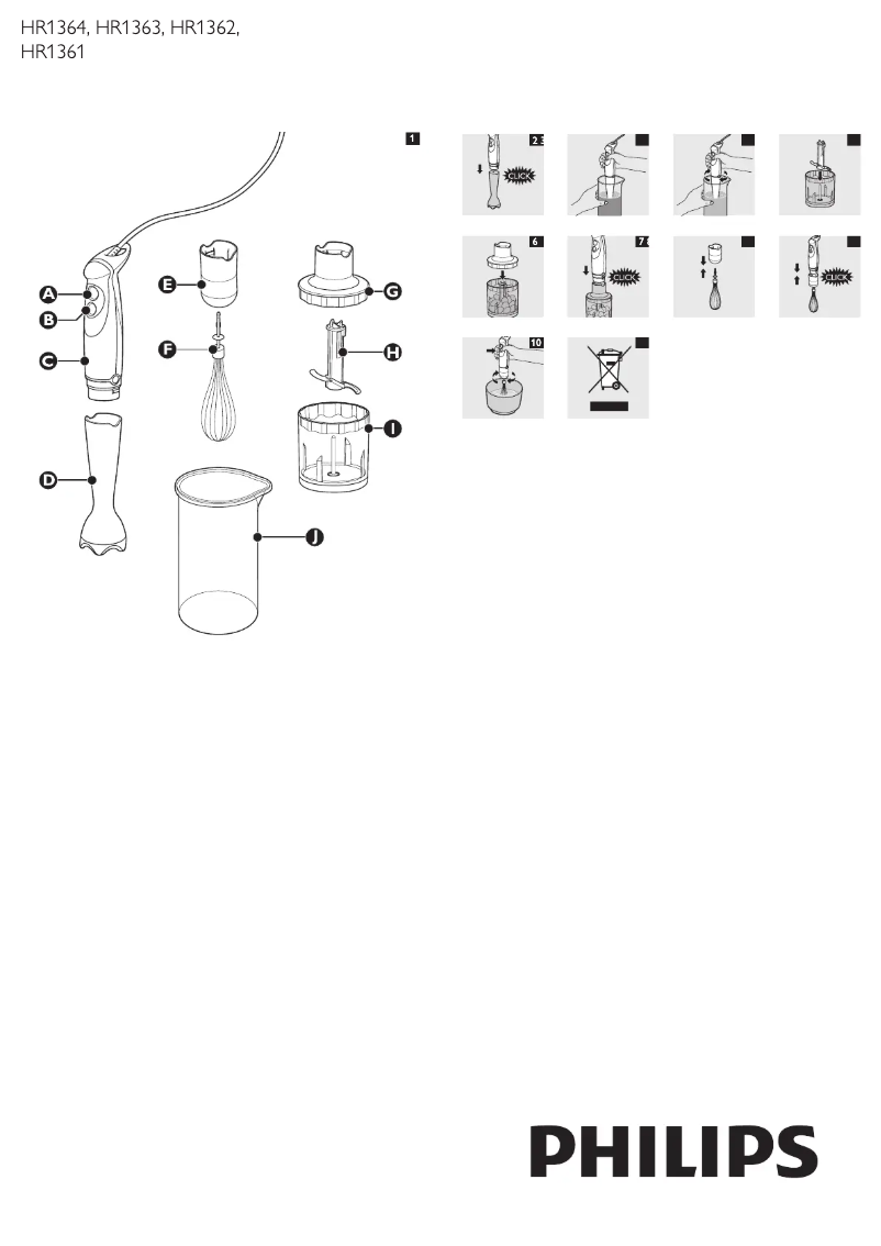 Page n°1 - Manuel utilisateur Philips Daily Collection HR1361