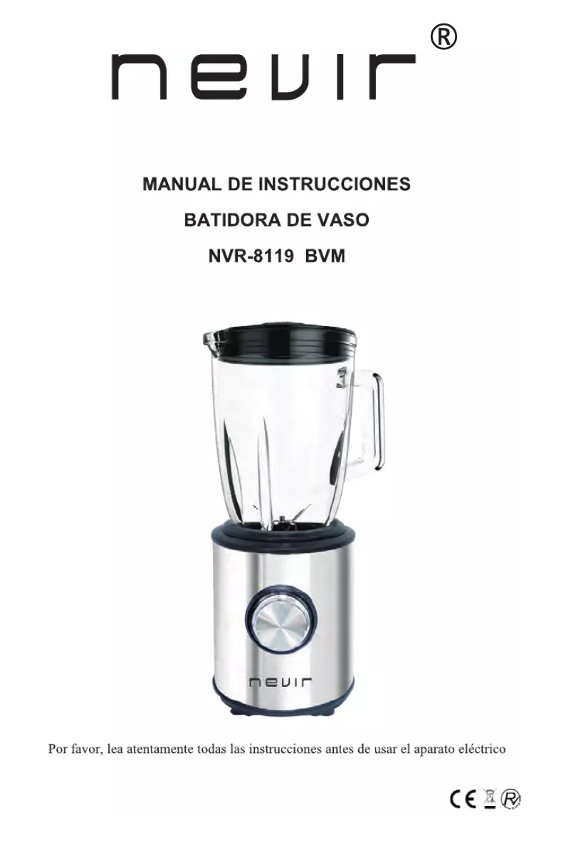 Image de la première page du manuel de l'appareil NVR-8119 BVM