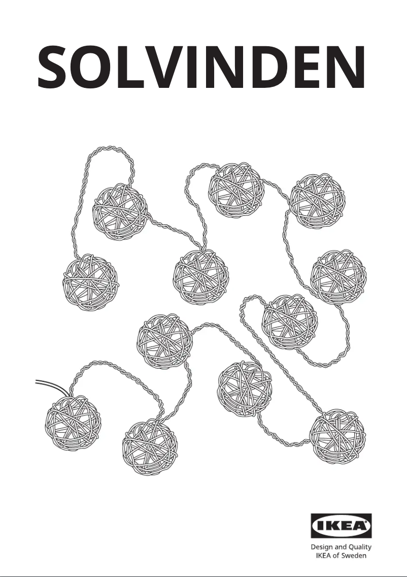 Image de la première page du manuel de l'appareil SOLVINDEN 105.705.99