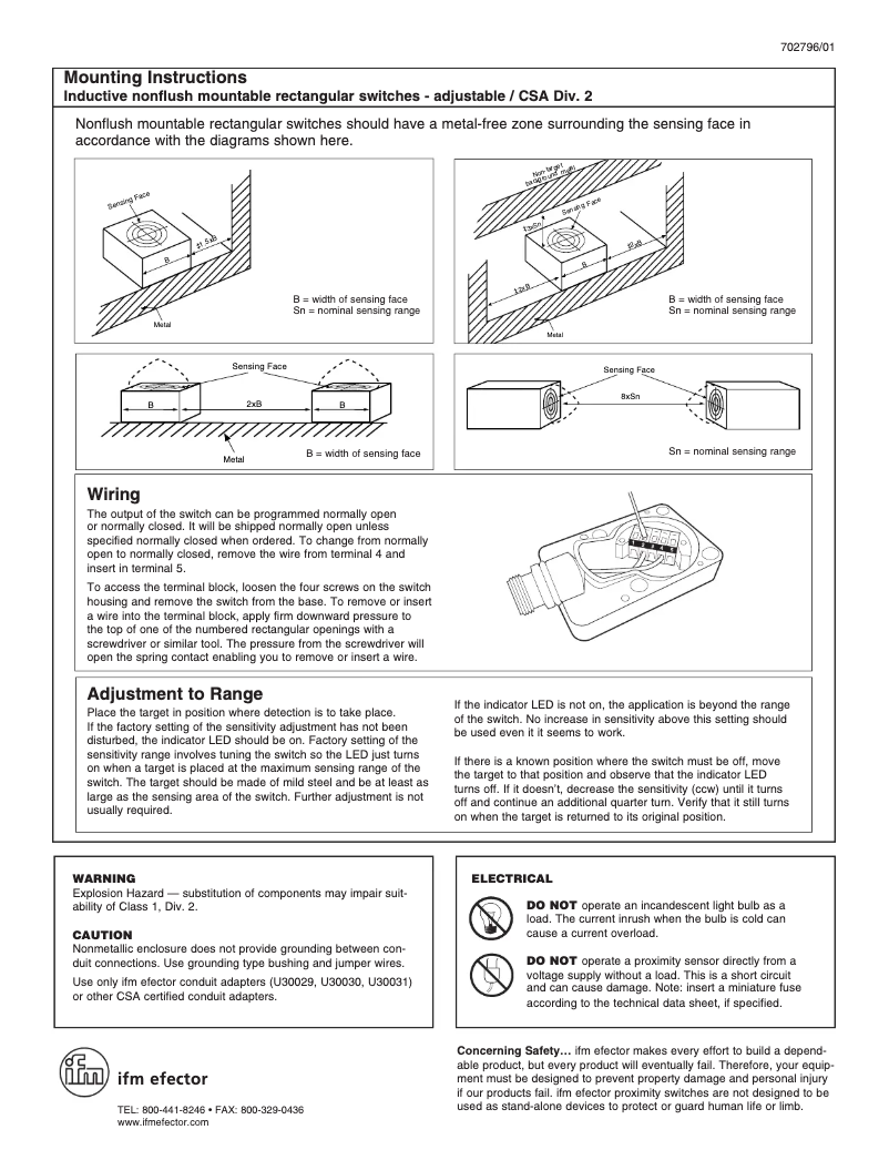 Page n°1 - Manuel utilisateur IFM ID8509