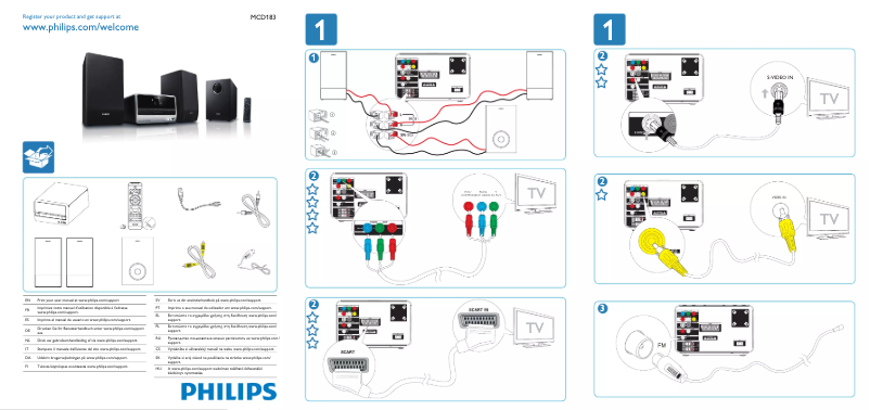 Imagen de la primera página del manual del dispositivo MCD183
