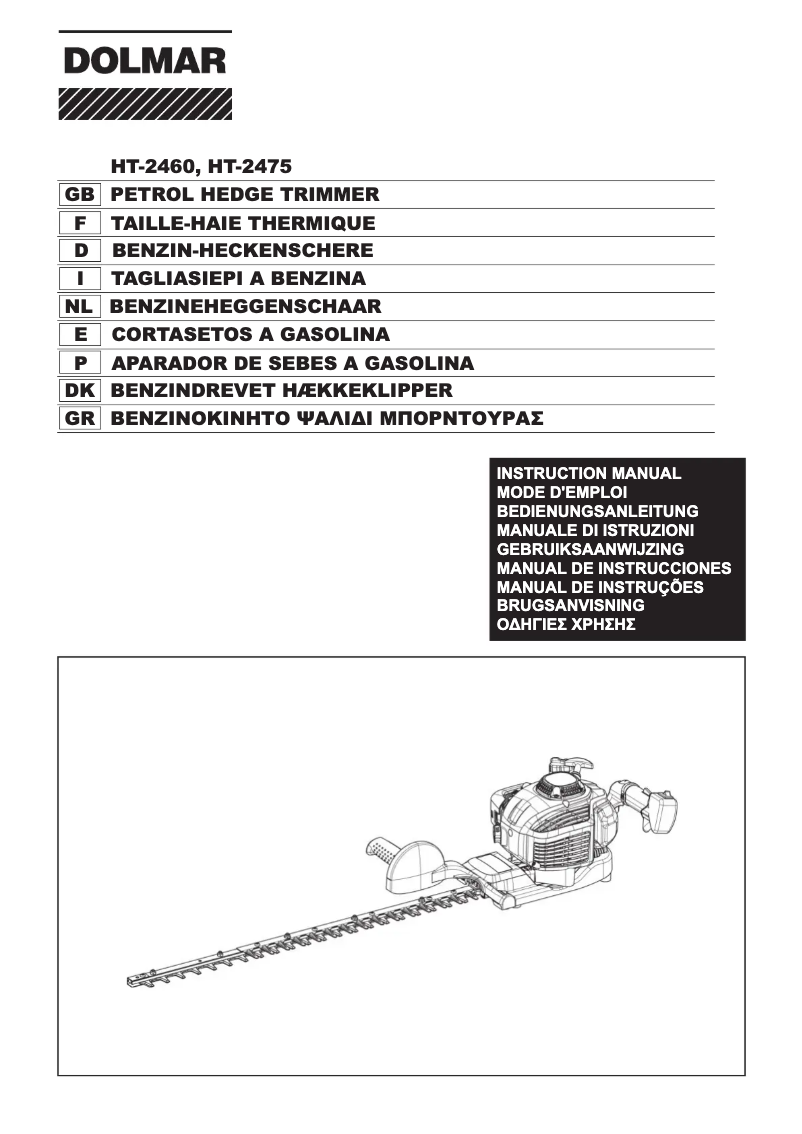 Page n°1 - Manuel utilisateur Dolmar HT-2460