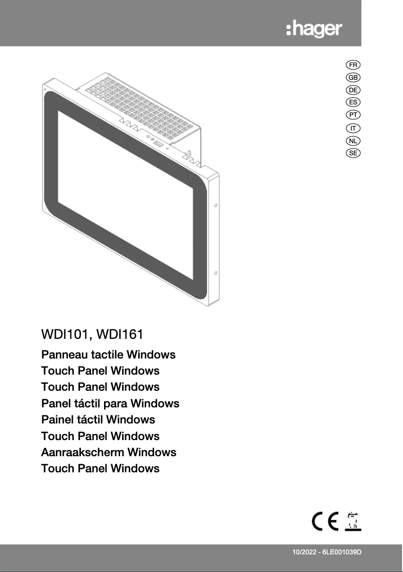 Page n°1 - Manuel utilisateur Hager WDI161