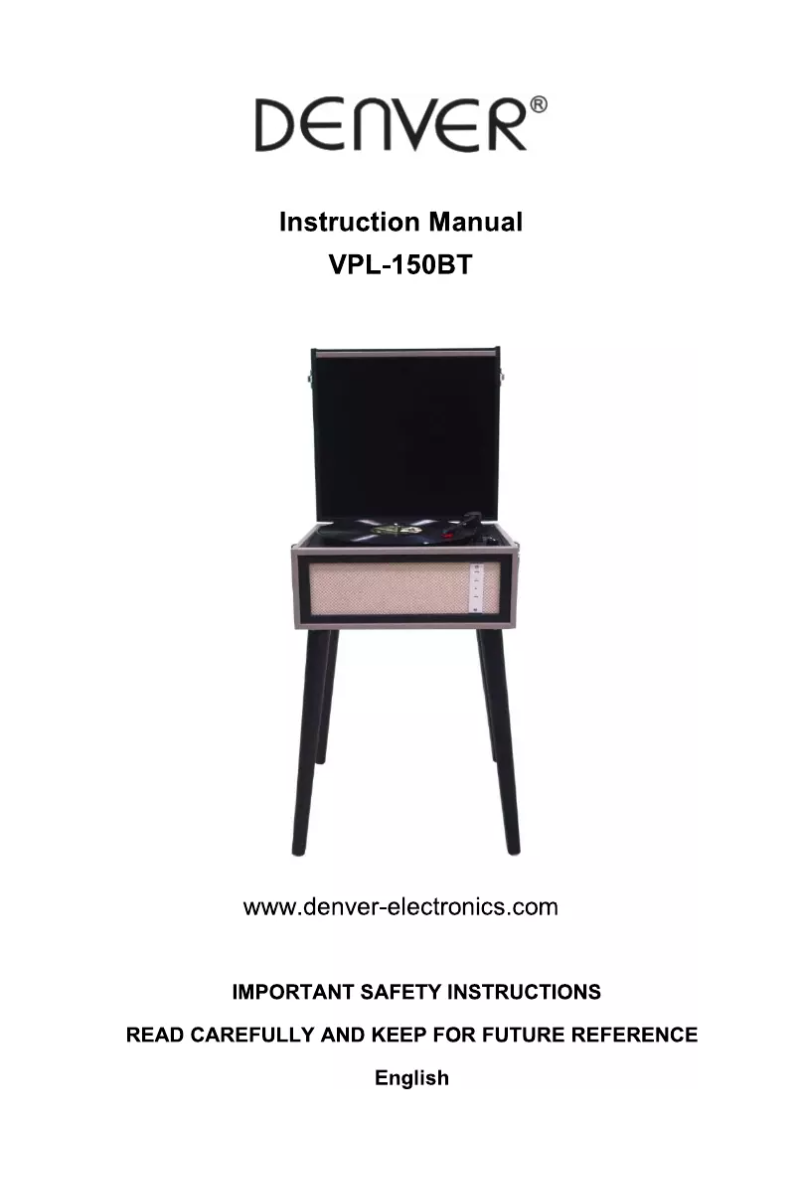 Imagen de la primera página del manual del dispositivo VPL-150BT