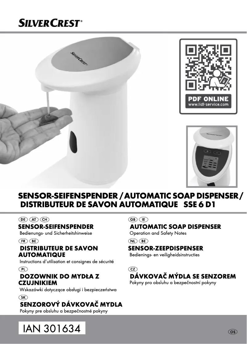Page n°1 - Manuel utilisateur SilverCrest SSE 6 D1