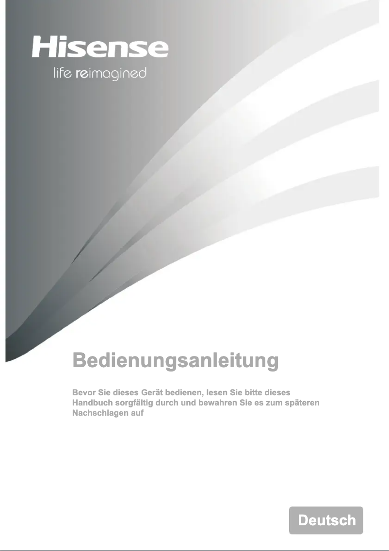 Page 1 de la notice Manuel utilisateur Hisense RB372N4AWE