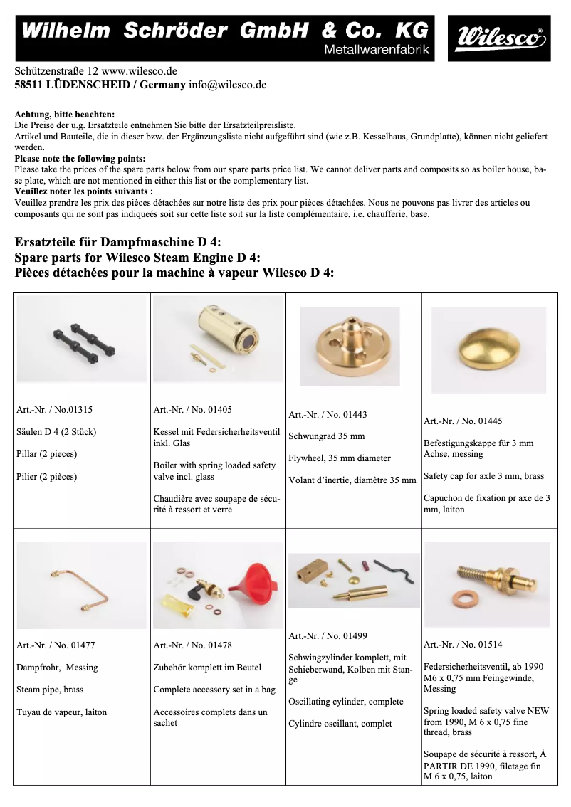 Image de la première page du manuel de l'appareil D4