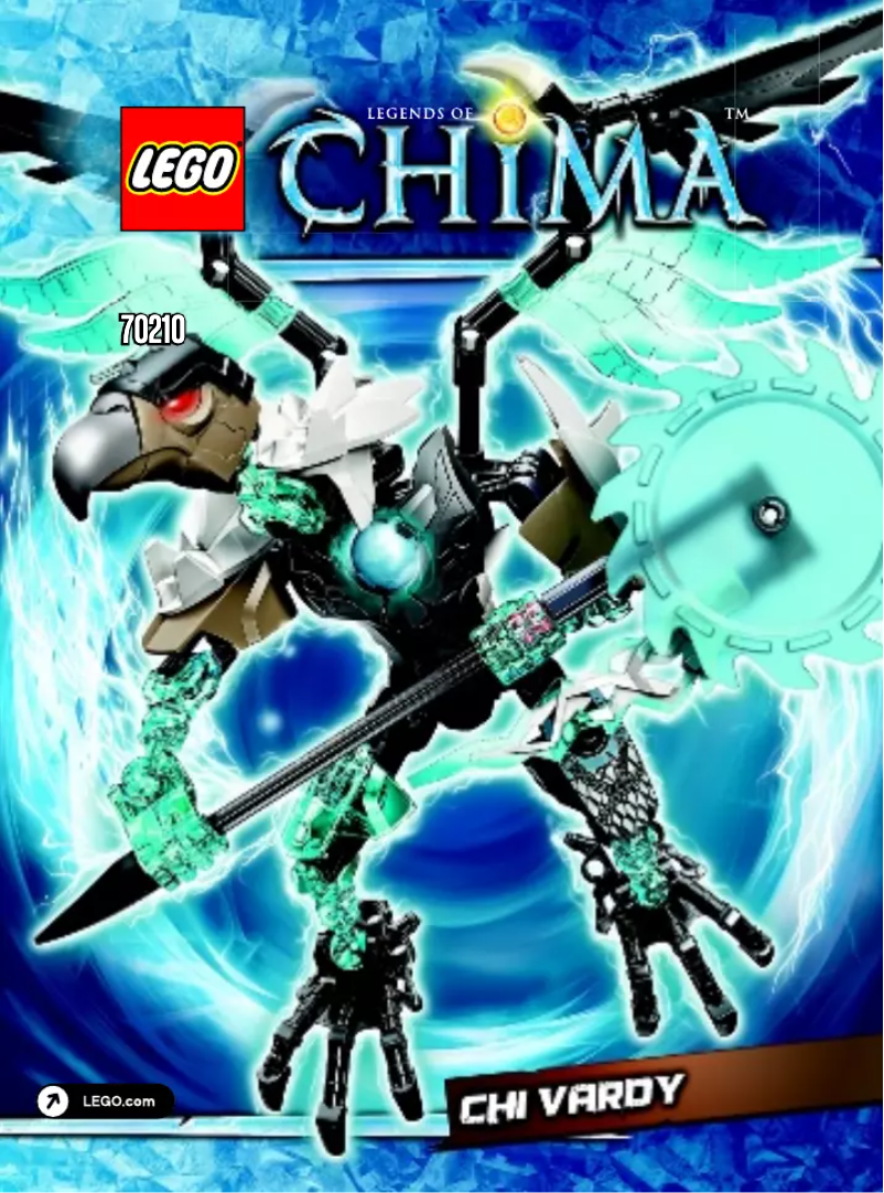 Imagen de la primera página del manual del dispositivo Legends of Chima CHI Vardy