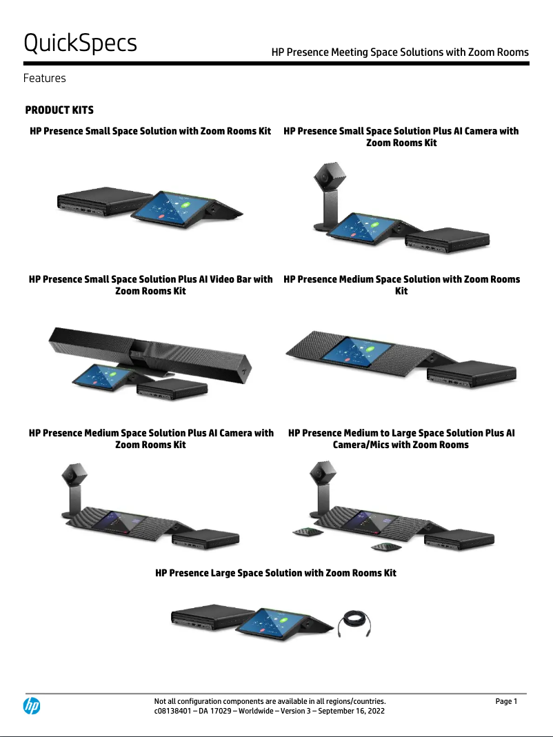 Image de la première page du manuel de l'appareil Presence