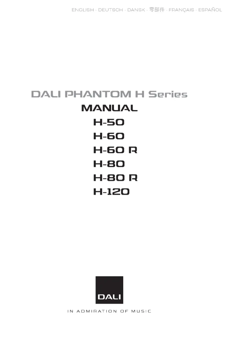 Image de la première page du manuel de l'appareil Phantom H-60 R