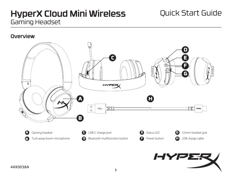 Page n°1 - Manuel utilisateur HyperX Cloud Mini
