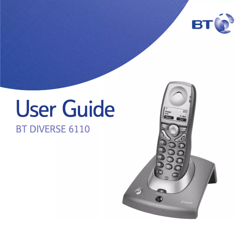Página 1 del manual Manual de usuario BT Diverse 6110