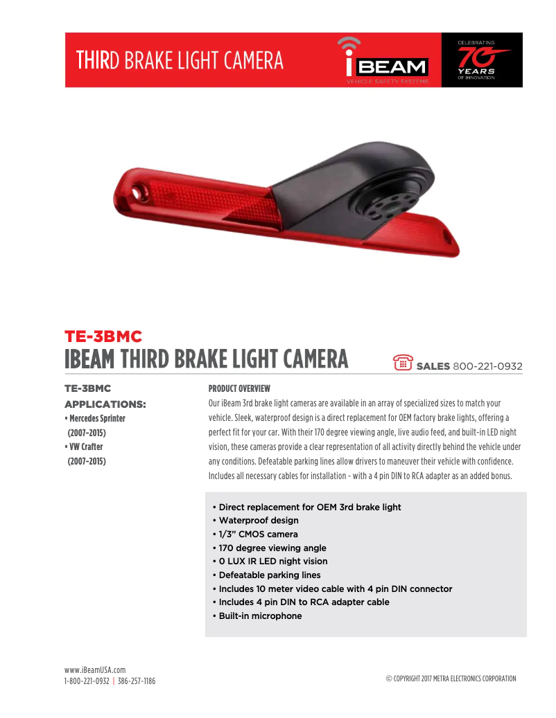 First page image of the manual for TE-3BMC