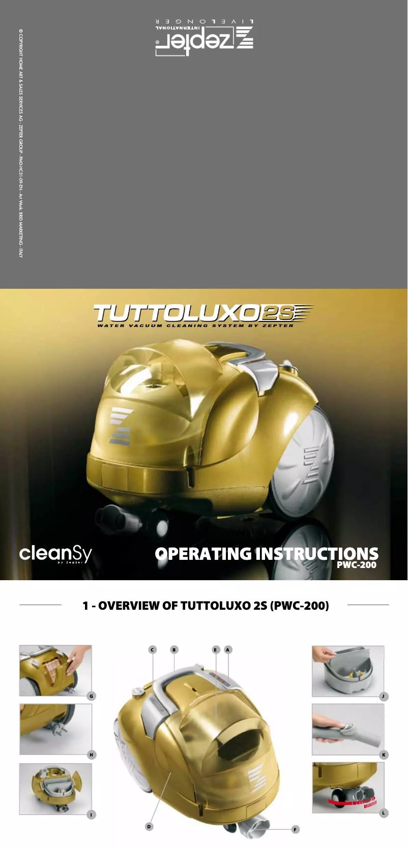 Page 1 de la notice Manuel utilisateur Zepter Tuttoluxo 2S PWC-200