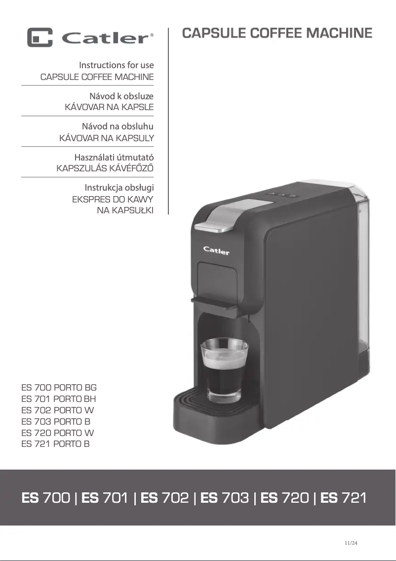 Page 1 de la notice Manuel utilisateur Catler ES 720
