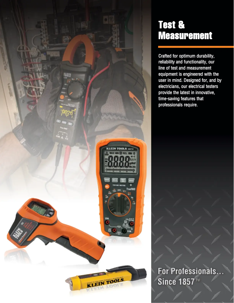 Page 1 de la notice Brochure Klein Tools RT200