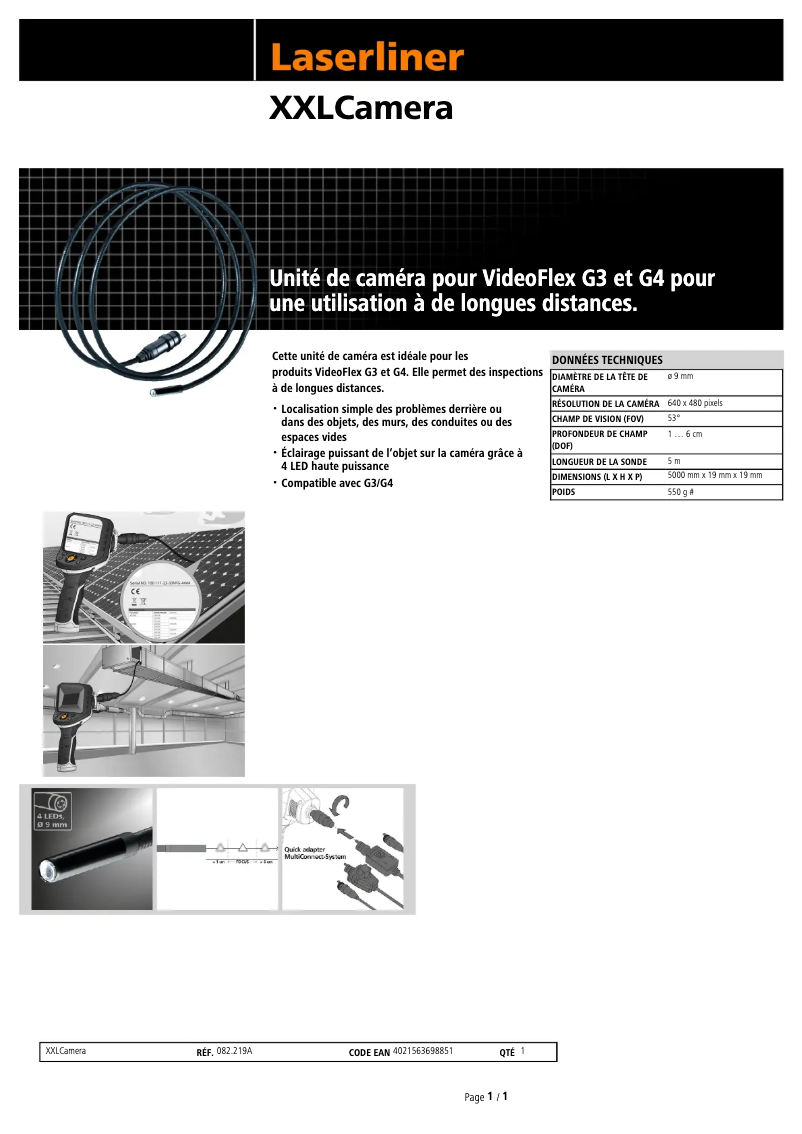 Image de la première page du manuel de l'appareil XXL Camera