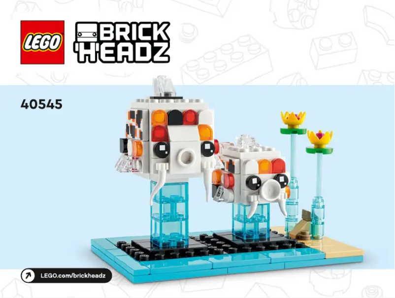 Page 1 de la notice Manuel utilisateur Lego Brickheadz 40545