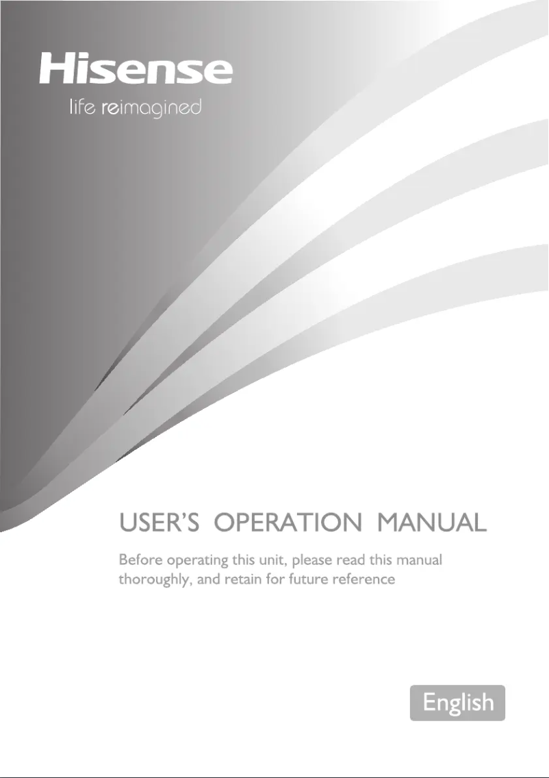 Page 1 de la notice Manuel utilisateur Hisense RB406N4AD2