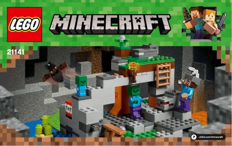 Page 1 de la notice Manuel utilisateur Lego Minecraft 21141