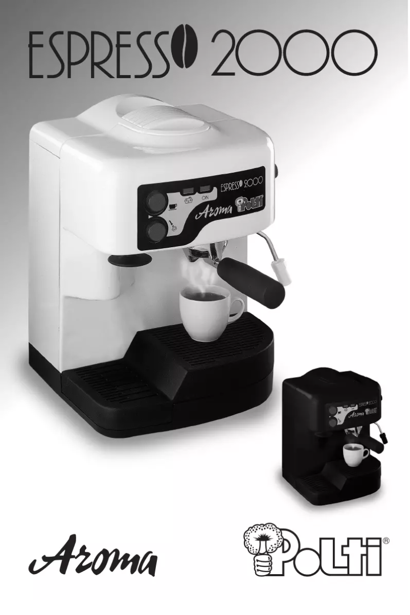 Page n°1 - Manuel utilisateur Polti Espresso 2000