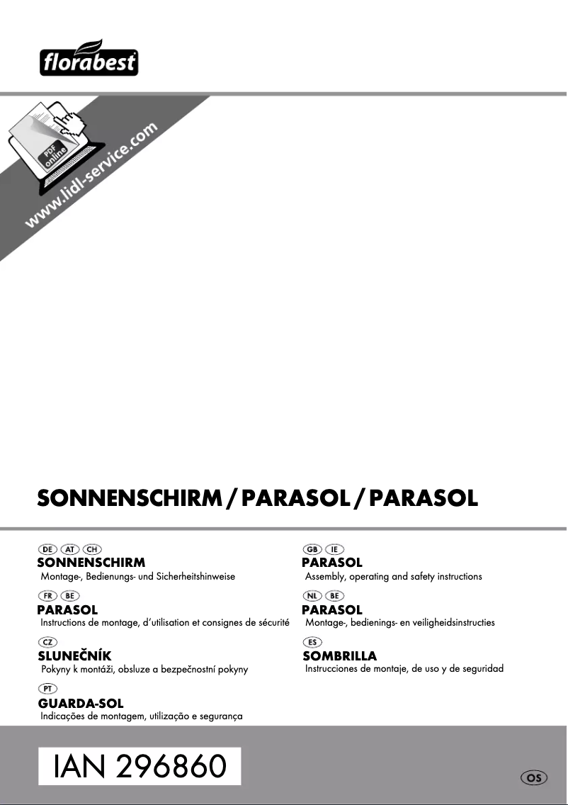 Page 1 de la notice Manuel utilisateur Florabest IAN 306222
