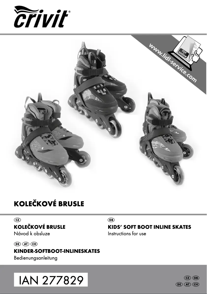 Page 1 de la notice Manuel utilisateur Crivit IAN 277829