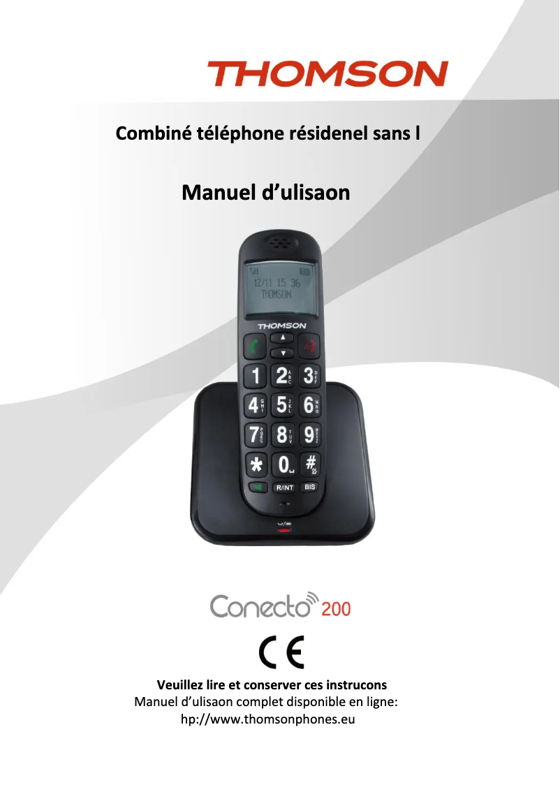 Imagen de la primera página del manual del dispositivo Conecto 200