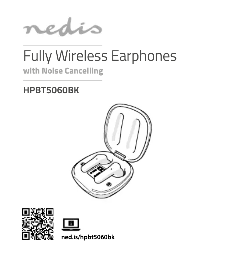 Page 1 de la notice Manuel utilisateur Nedis HPBT5060BK