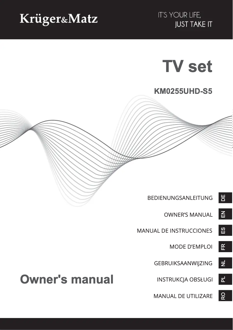 Page 1 de la notice Manuel utilisateur Krüger&Matz KM0255UHD-S5