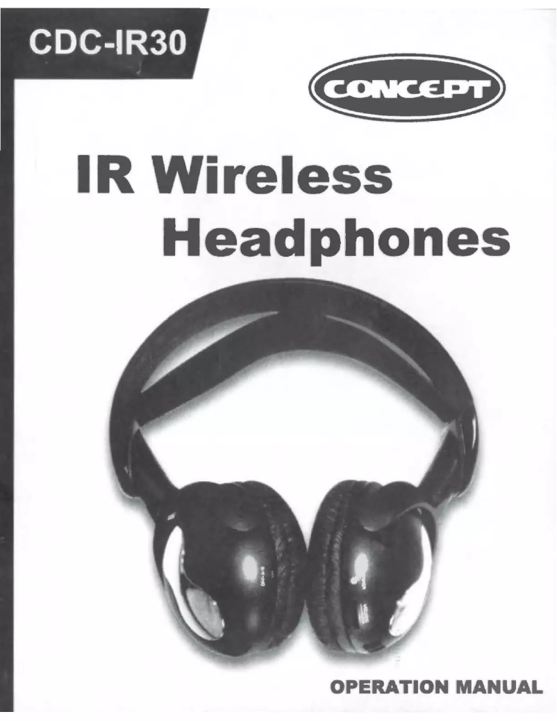 Image de la première page du manuel de l'appareil CDC-IR30