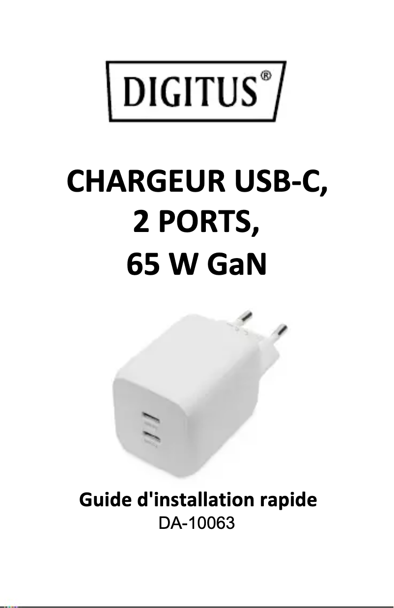Page n°1 - Manuel utilisateur Digitus DA-10063