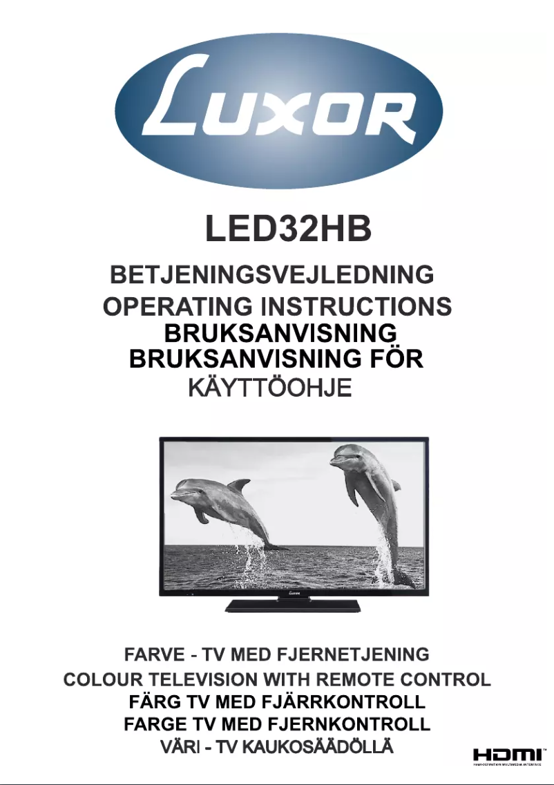 Page 1 de la notice Manuel utilisateur Luxor LED32HB