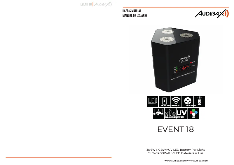 Page 1 de la notice Manuel utilisateur Audibax EVENT 18