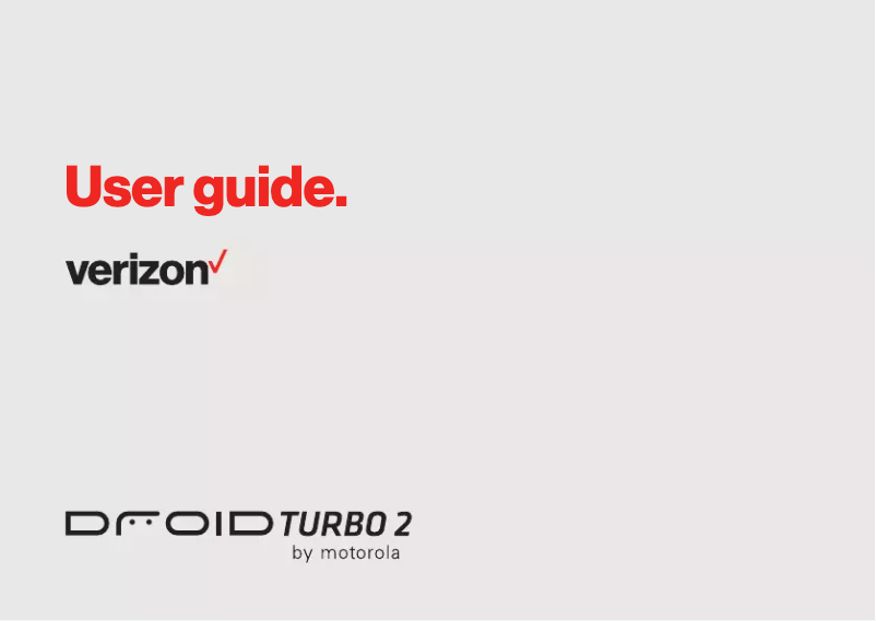 Page 1 de la notice Manuel utilisateur Motorola Droid Turbo 2