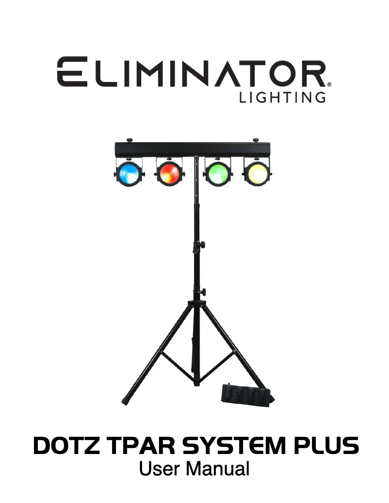 Page n°1 - Manuel utilisateur Eliminator Lighting Dotz Tpar System Plus