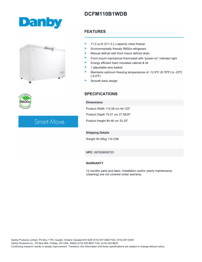 Image de la première page du manuel de l'appareil DCFM110B1