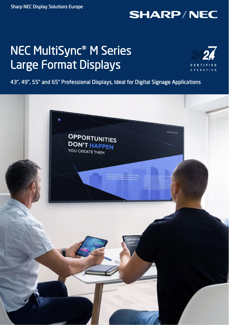 Imagen de la primera página del manual del dispositivo MultiSync M651