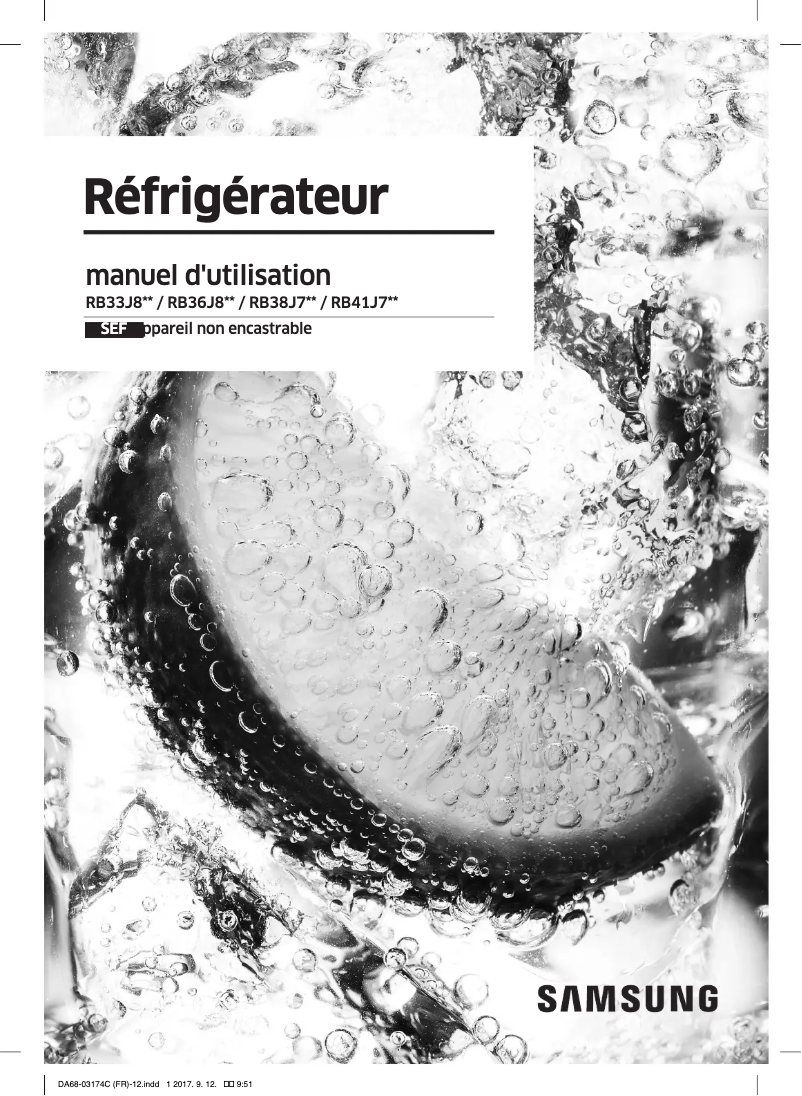 Image de la première page du manuel de l'appareil RB41J7734B1