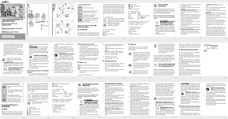Page 1 de la notice Manuel utilisateur Crelando IAN 368148
