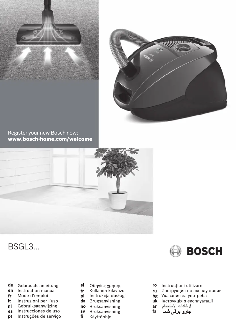 Page n°1 - Manuel utilisateur Bosch BGL3A315