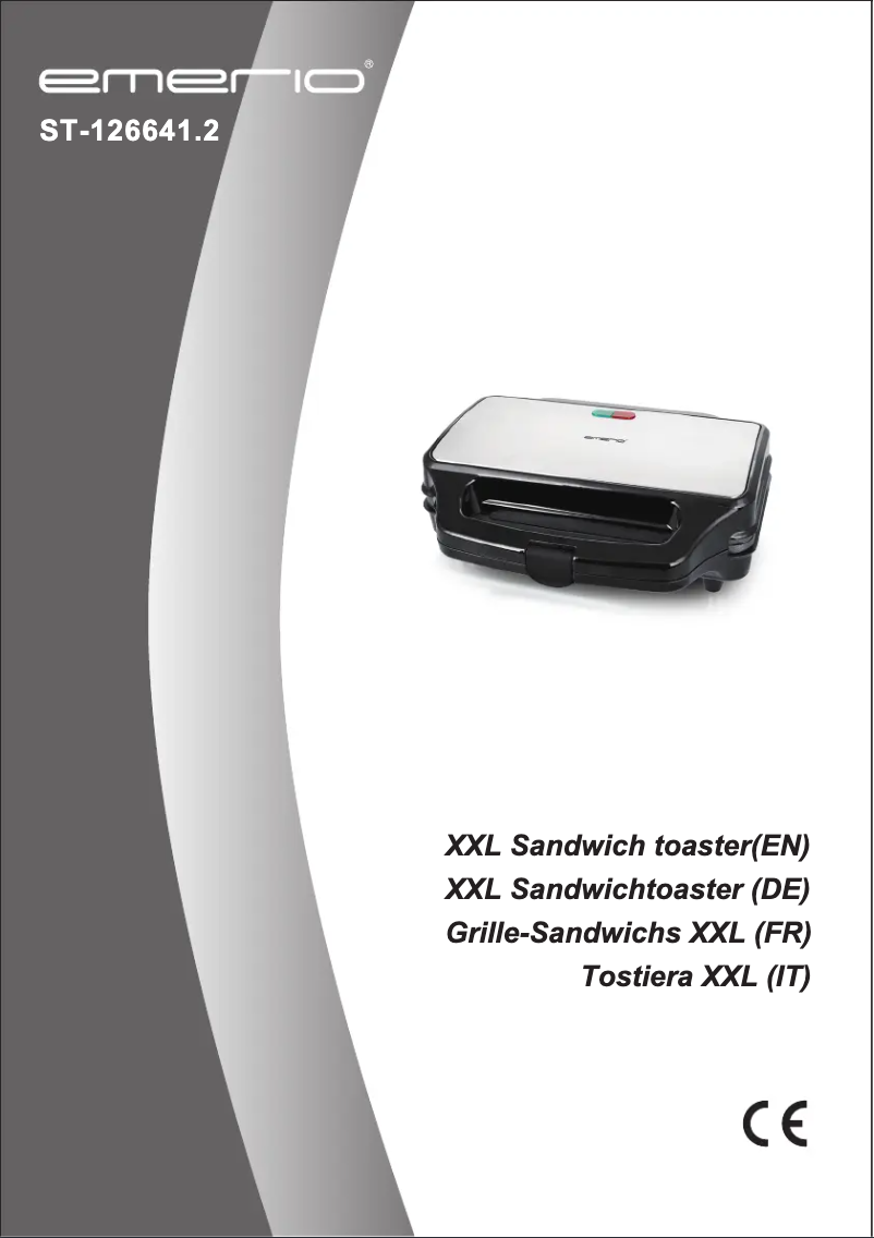 Image de la première page du manuel de l'appareil ST-126641.2