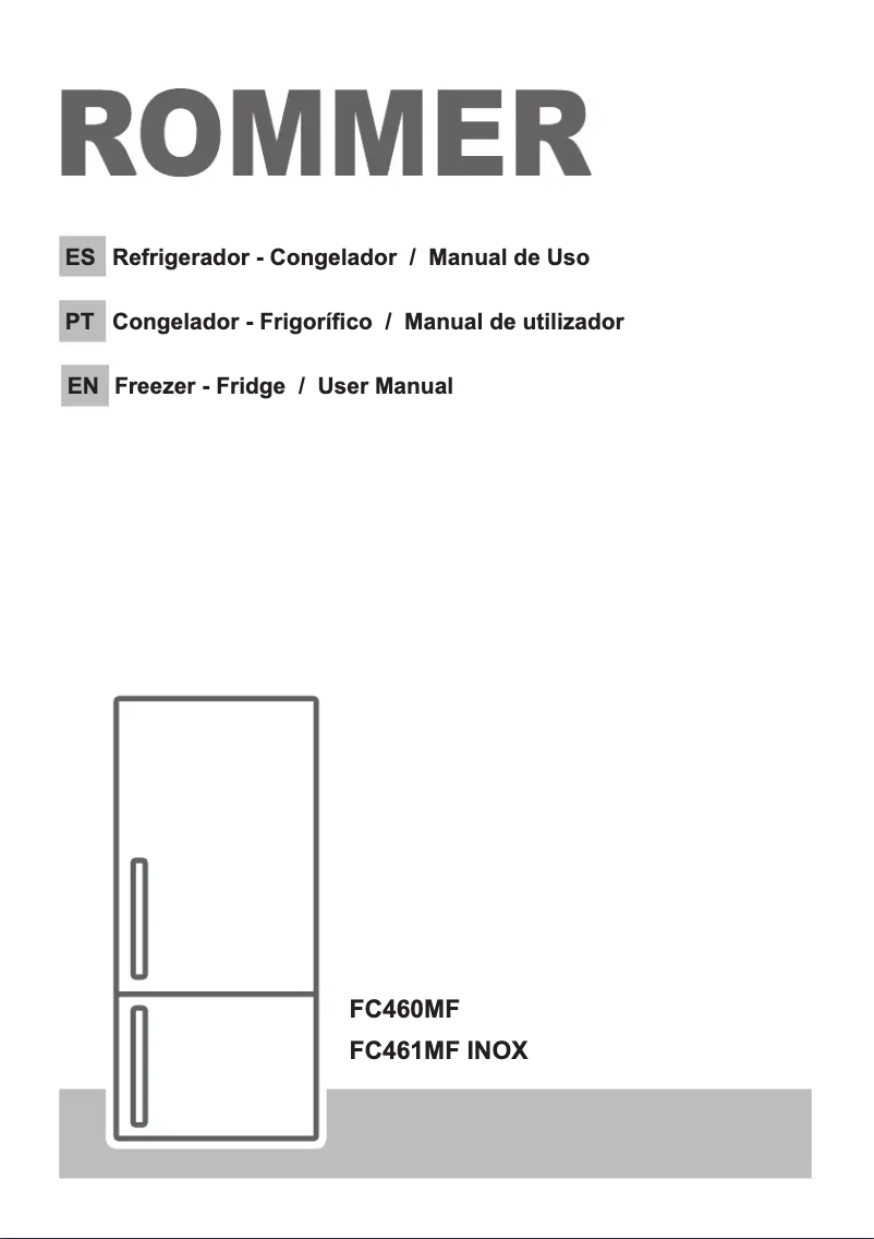 Page 1 de la notice Manuel utilisateur Rommer FC 461 MF INOX