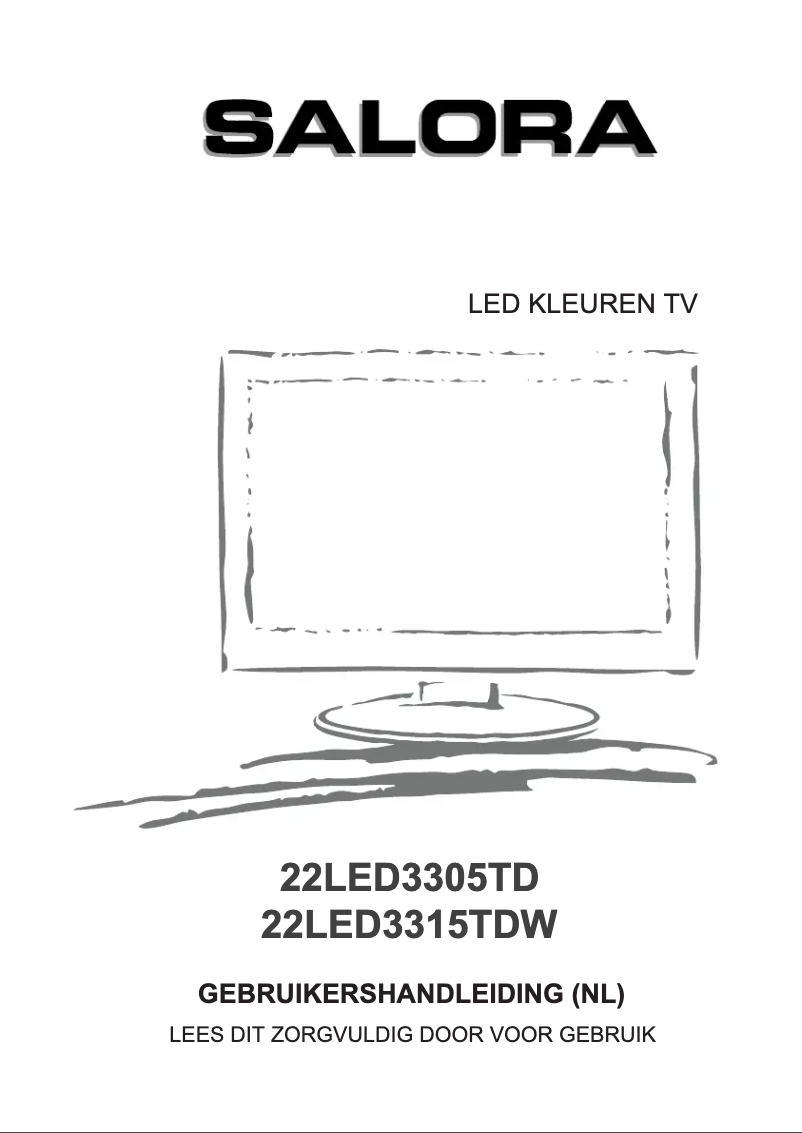 Page 1 de la notice Manuel utilisateur Salora 22LED3315TDW