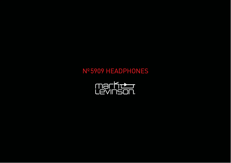 Page 1 de la notice Brochure Mark Levinson No.5909