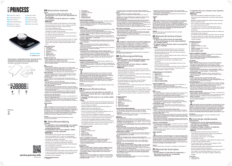 Page 1 de la notice Manuel utilisateur Princess 492958