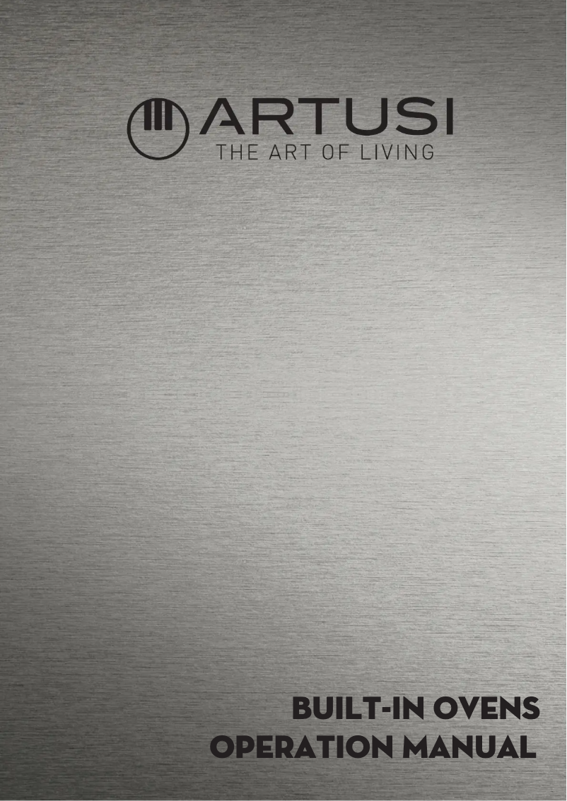 Page n°1 - Manuel utilisateur Artusi AO654X/1