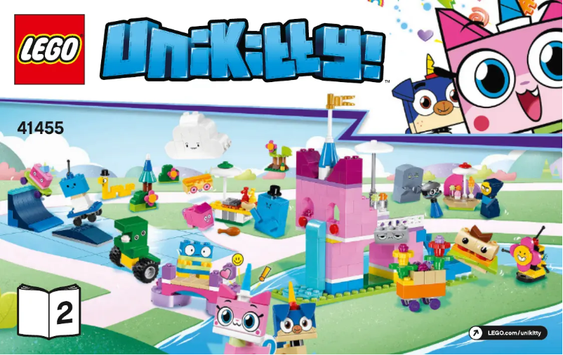Page 1 de la notice Consignes visuelles Lego Unikitty 41455