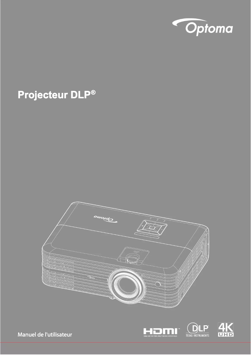 Image de la première page du manuel de l'appareil UHD350X